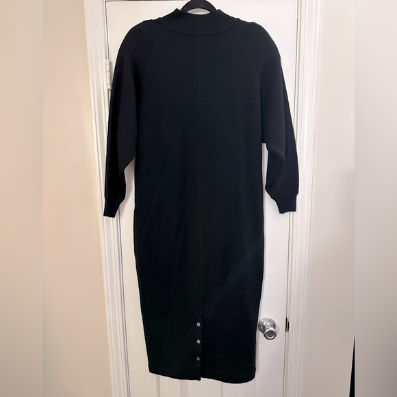 Vintage Liz Claiborne Long Full Length Lambswool Wool Blend Sweater Dress Medium - Picture 2 of 5